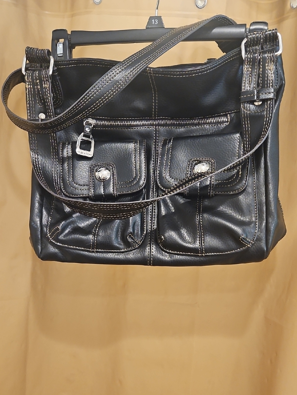 Tyler Rodan Stylish Black Women's Leather Crossbody Bag with Front Pockets